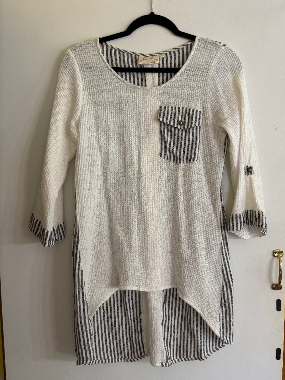 Paper Lace hi/lo tunic